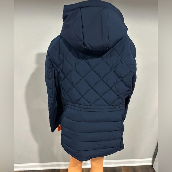 Tommy Hilfiger Coat Size small women hooded Puffer new With Tags Blue parka - Picture 3 of 4